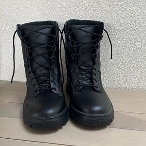 Rocky Men's Black Leather Boots: 5010 TMC USA made Postal approved.